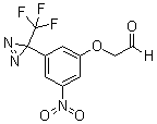 [3-Nitro-5-[3-(trifluoromethyl)-3H-diazirin-3-yl]phenoxy]acetaldehyde molecular structure (CAS 212207-96-0)