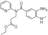 3-[(3-Amino-4-methylaminobenzoyl)pyridin-2-ylamino]propionic acid ethyl ester molecular structure (CAS 212322-56-0)