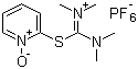 结构式 CAS# 212333-72-7, N,N,N',N'-四甲基-S-(1-氧代-2-吡啶基)硫脲鎓六氟磷酸盐