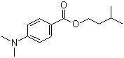 结构式 CAS# 21245-01-2, 对二甲氨基苯甲酸异戊酯