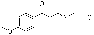 beta-(二甲基氨基)-4'-甲氧基苯丙酮盐酸盐分子结构 (CAS 2125-49-7)