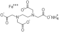 Ferric ammonium EDTA molecular structure (CAS 21265-50-9)
