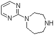 1-嘧啶-2-基-[1,4]二氮杂环庚烷分子结构 (CAS 21279-57-2)