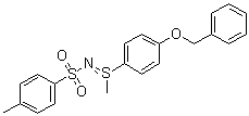 S-[4-(Benzyloxy)phenyl]-S-methyl-N-(p-tolylsulfonyl)-sulfilimine molecular structure (CAS 21306-65-0)