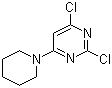 结构式 CAS# 213201-98-0, 2,4-二氯-6-(1-哌啶基)嘧啶