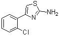结构式 CAS# 21344-90-1, 2-氨基-4-(2-氯苯基)噻唑