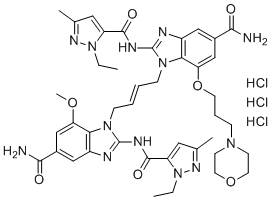 结构式 CAS# 2138299-34-8, diABZI STING激动剂-1三盐酸盐