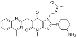 Linagliptine Chloro Impurity molecular structure (CAS 2138805-26-0)