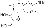 structure of CAS# 2140-61-6, 5-Methylcytidine;3: PN: US20060035254 PAGE: 63 claimed sequence; NSC 363933