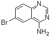 结构式 CAS# 21419-48-7, 6-溴-4-喹唑啉胺