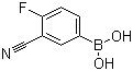 3-Cyano-4-fluorobenzeneboronic acid molecular structure (CAS 214210-21-6)