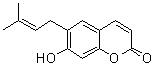 structure of CAS# 21422-04-8, 7-Demethylsuberosin;6-(Dimethylallyl)umbelliferone