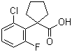 1-(2-Chloro-6-fluorophenyl)cyclopentanecarboxylic acid molecular structure (CAS 214263-03-3)