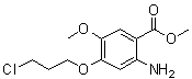 structure of CAS# 214470-59-4, 2-Amino-4-(3-chloropropoxy)-5-methoxybenzoic acid methyl ester;Methyl 2-amino-4-(3-chloropropoxy)-5-methoxybenzoate