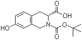 (3R)-2-(tert-Butoxycarbonyl)-7-hydroxy-1,2,3,4-tetrahydroisoquinoline-3-carboxylic acid molecular structure (CAS 214630-00-9)