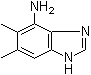 结构式 CAS# 21472-09-3, 5,6-二甲基-1H-苯并咪唑-4-胺