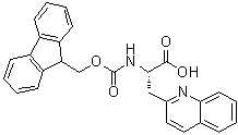 (alphaS)-alpha-[[芴甲氧羰基]氨基]-2-喹啉丙酸分子结构 (CAS 214852-56-9)