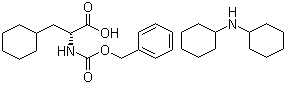 结构式 CAS# 214852-64-9, (alphaR)-alpha-[[苄氧羰基]氨基]环己烷丙酸(二环己基铵)盐