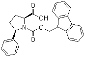 structure of CAS# 215190-21-9, Fmoc-(2S,5R)-5-Phenylpyrrolidine-2-carboxylic acid