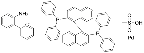rac-BINAP-Pd-G3 molecular structure (CAS 2151915-22-7)