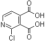 2-氯吡啶-3,4-二甲酸分子结构 (CAS 215306-02-8)
