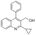 (2-Cyclopropyl-4-phenylquinolin-3-yl)methanol molecular structure (CAS 2153433-73-7)