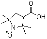 结构式 CAS# 2154-68-9, 3-羧基-2,2,5,5-四甲基-1-吡咯烷基氧基