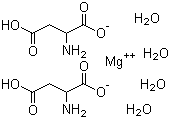 DL-天冬氨酸镁四水合物分子结构 (CAS 215528-79-3)