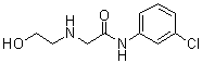 结构式 CAS# 215649-70-0, N-(3-氯苯基)-2-[(2-羟基乙基)氨基]乙酰胺