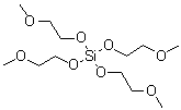 structure of CAS# 2157-45-1, Tetrakis(methoxyethoxy)silane;Tetra(beta-methoxyethyl) orthosilicate; Tetrakis(2-methoxyethoxy)silane