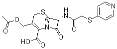 结构式 CAS# 21593-23-7, 头孢匹林
