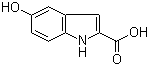 结构式 CAS# 21598-06-1, 5-羟基吲哚-2-甲酸