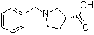 structure of CAS# 216311-57-8, (3R)-1-(Phenylmethyl)-3-pyrrolidinecarboxylic acid;(R)-1-N-Benzyl-beta-proline