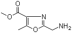 2-(Aminomethyl)-5-methyl-4-oxazolecarboxylic acid methyl ester molecular structure (CAS 216480-94-3)