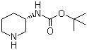 (S)-3-Boc-氨基哌啶分子结构 (CAS 216854-23-8)