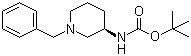 (R)-1-Benzyl-3-N-Boc-aminopiperidine molecular structure (CAS 216854-24-9)
