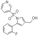 structure of CAS# 2169271-28-5, 5-(2-Fluorophenyl)-1-(3-pyridinylsulfonyl)-1H-pyrrole-3-methanol