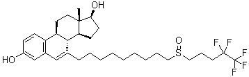 (17beta)-7-[9-[(4,4,5,5,5-Pentafluoropentyl)sulfinyl]nonyl]-estra-1,3,5(10),6-tetraene-3,17-diol molecular structure (CAS 2170200-14-1)