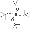 structure of CAS# 2172-02-3, Tetrakis(tert-butoxy)hafnium;Hafnium tetra-t-butoxide; Hafnium tetra-tert-butoxide; Hafnium tetrakis(t-butoxide); Hafnium(4+) tert-butoxide; Hafnium(IV) tert-butoxide; Tetra-tert-butoxyhafnium; Tetra-tert-butoxyhafnium; Tetrakis(t-butoxy)hafnium