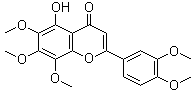 结构式 CAS# 2174-59-6, 去甲基川陈皮素