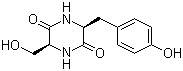 Cyclo(L-seryl-L-tyrosyl) molecular structure (CAS 21754-31-4)