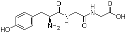 L-酪氨酰甘氨酰甘氨酸分子结构 (CAS 21778-69-8)