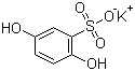 structure of CAS# 21799-87-1, Potassium 2,5-dihydroxybenzenesulfonate;Hydroquinone sulfonic acid potassium salt; 2,5-Dihydroxybenzenesulfonic acid potassium salt
