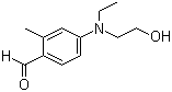 N-Ethyl-N-hydroxyethyl-4-amino-2-methyl benzaldehyde molecular structure (CAS 21850-52-2)