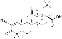 2-Cyano-3,12-dioxooleana-1,9-dien-28-oic acid molecular structure (CAS 218600-44-3)