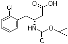 Boc-(R)-3-Amino-4-(2-chlorophenyl)butyric acid molecular structure (CAS 218608-93-6)