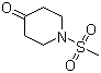 结构式 CAS# 218780-53-1, 1-N-甲磺酰基-4-哌啶酮; 1-(甲基磺酰)-4-哌啶酮