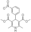 Dimethyl 4-(m-nitrophenyl)-2,6-dimethyl-1,4-dihydro-3,5-pyridinedicarboxylate molecular structure (CAS 21881-77-6)