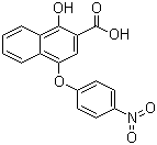 structure of CAS# 21894-06-4, 1-Hydroxy-4-(4-nitrophenoxy)-2-naphthoic acid;1-hydroxy-4-(4-nitrophenoxy)-2-naphthoic acid
