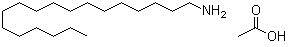 硬脂胺乙酸盐分子结构 (CAS 2190-04-7)